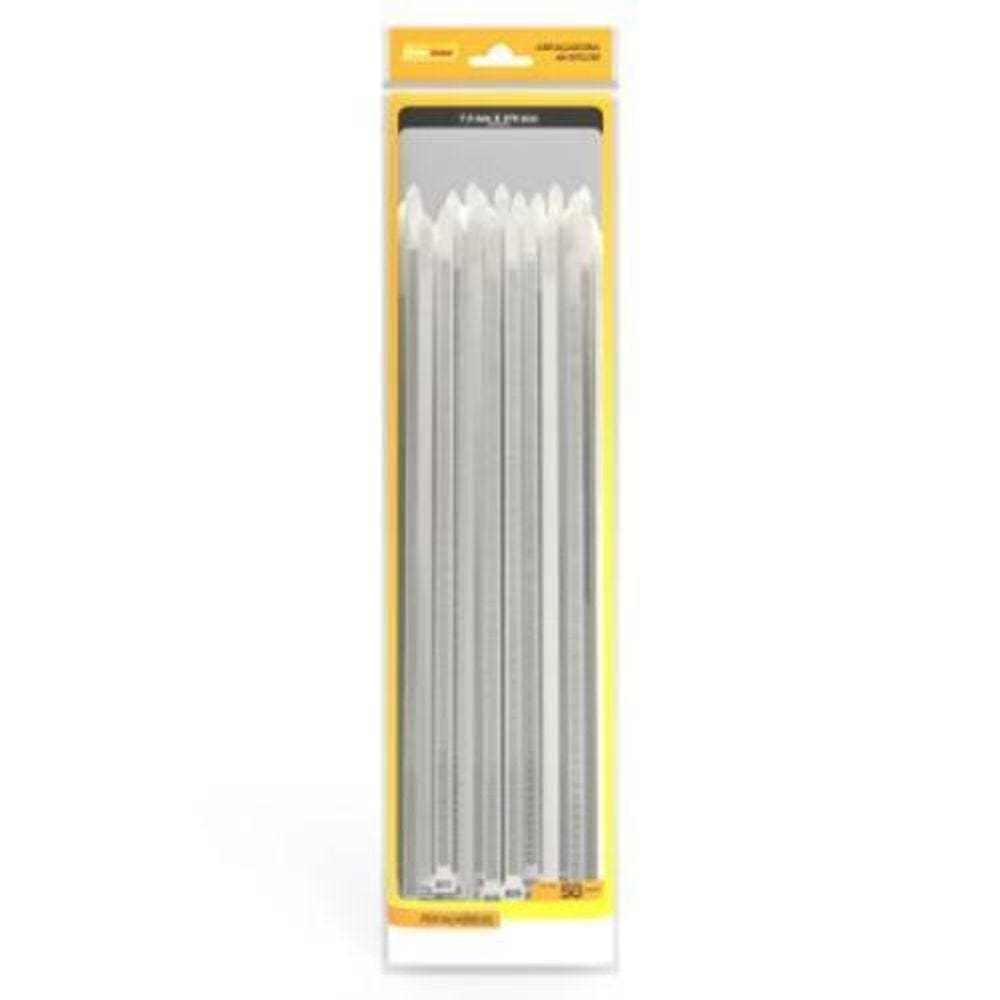 Abraçadeira Nylon 7,5Mm X 370Mm Branco 50 Peças Enerbras
