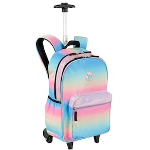 Mochila Carrinho Capricho Sunday Degrade Colorido Grande