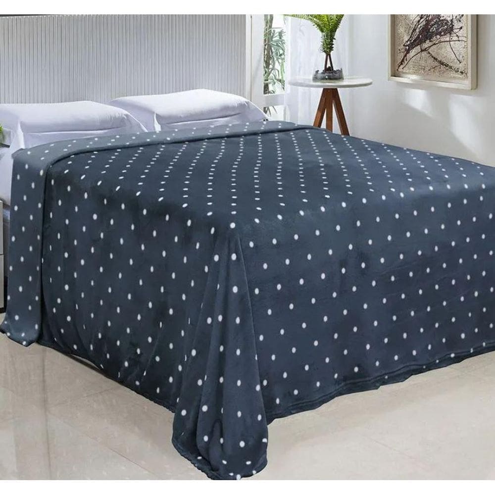 Cobertor King Toque De Seda Poa Microfibra Niazitex