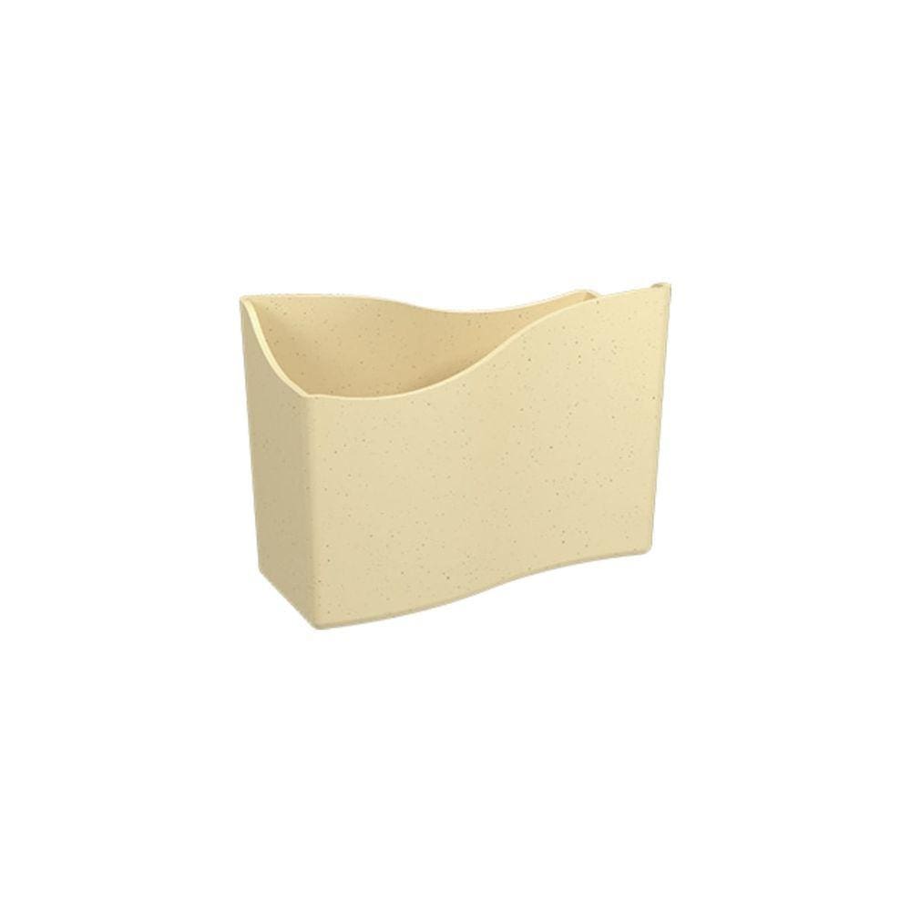 Porta Guardanapo Coza Linha Cozy Pequeno Cor Creme Arroz Dimensões 13,7 x 6 x 10 cm
