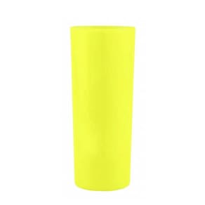 Copo Plástico 340Ml Long Drink Amarelo Para Festas C/1 Unid.