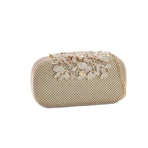 Bolsa Clutch Festa Feminina Strass Chenson 3182604 Dourada