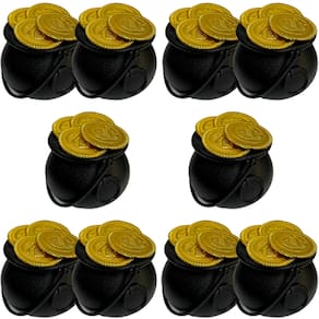 Kit Lembrancinha 10 Mini Caldeirão de Moedas Saint Patrick