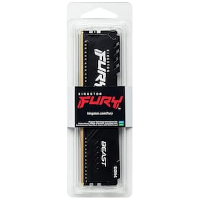Memória 16GB DDR4 3200MHz, Kingston Fury Beast para desktop/gamers, KF432C16BB/16