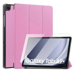 Capa Couro + Película Vidro Para Tablet Samsung A9+ 11 X210