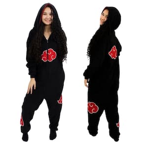 Macacão Kigurumi Akatsuki Naruto Pijama Roupa Fantasia Inverno Oficial VIZ