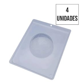 Forma de Silicone para Chocolate - Bola - 4 Unidades