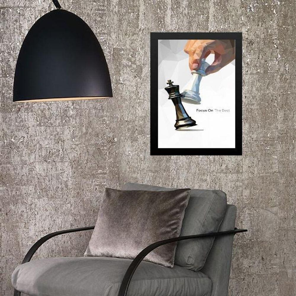 Quadro Xadrez- Focus On The Best 24X18Cm