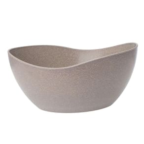 Tigela Saladeira Bowl Oval 1,9Lt Cinza Petra