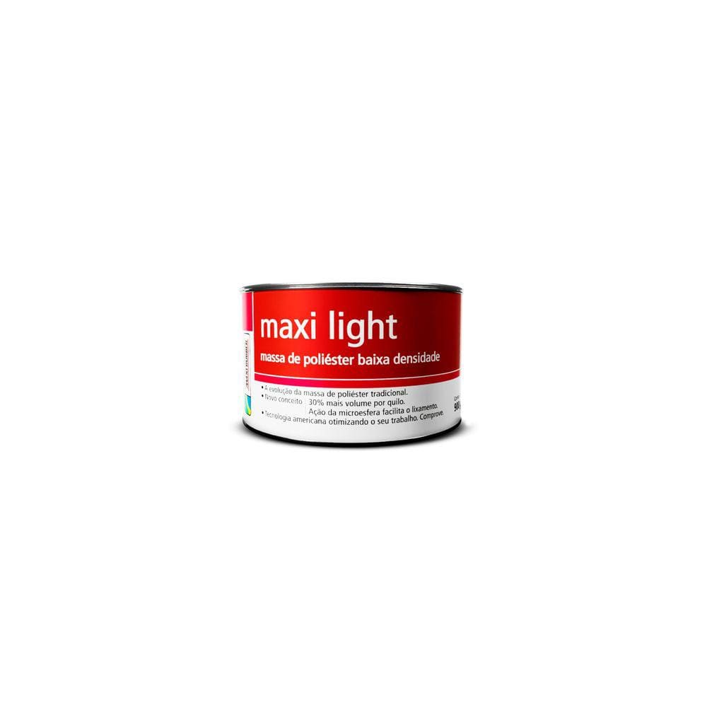 Massa Poliéster 500 Maxi Light Maxi Rubber