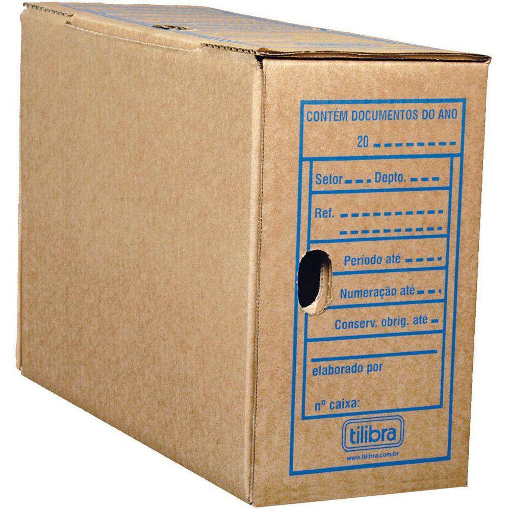 Arquivo Morto Papelão 34X13,3X24Cm 428G Tradicional 50Un