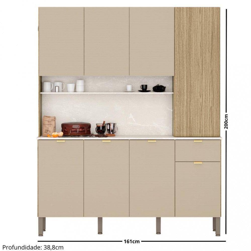 Cozinha Compacta 8 Portas 1 Gaveta Slow Kits | Ponto