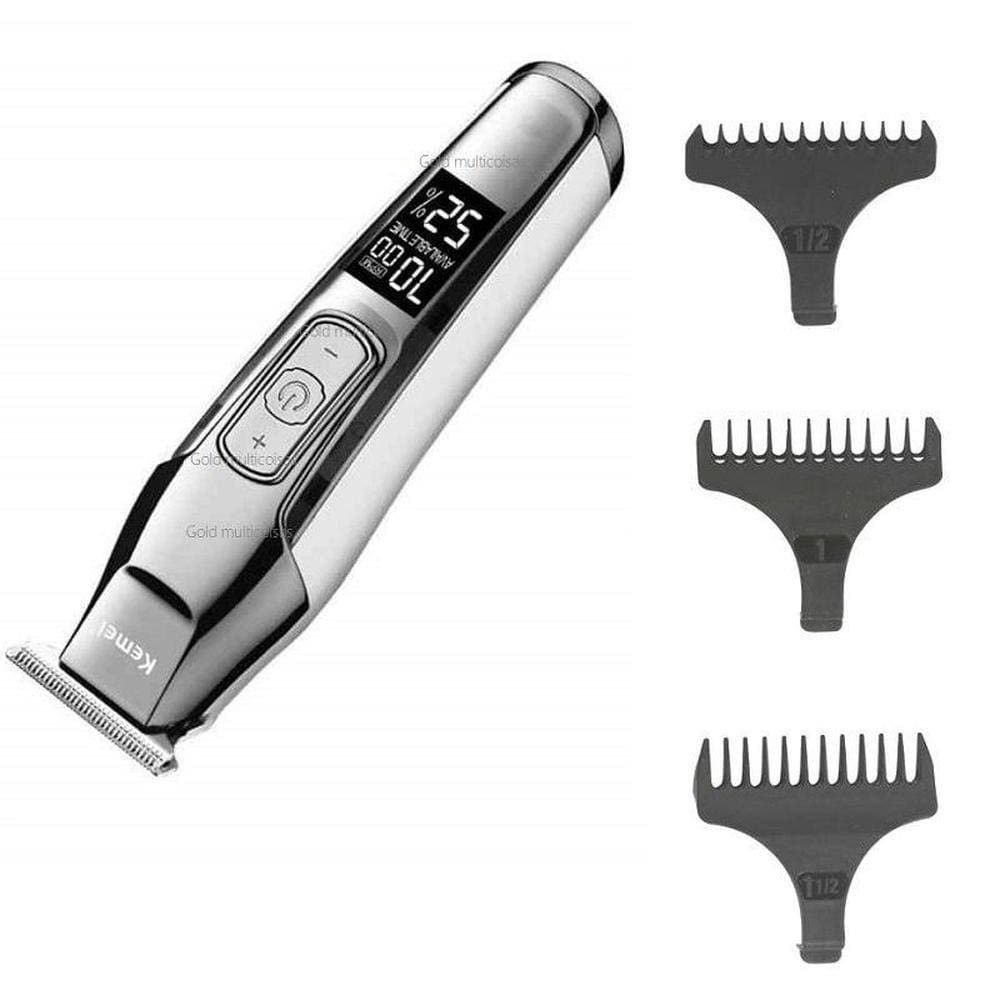 Máquina De Acabamento Profissional Kemei Km-5027 Lcd