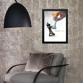 Quadro Xadrez- Focus On The Best 33X24Cm - Com Vidro