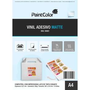 Vinil Matte para Jato de Tinta 200g A4 100 Folhas