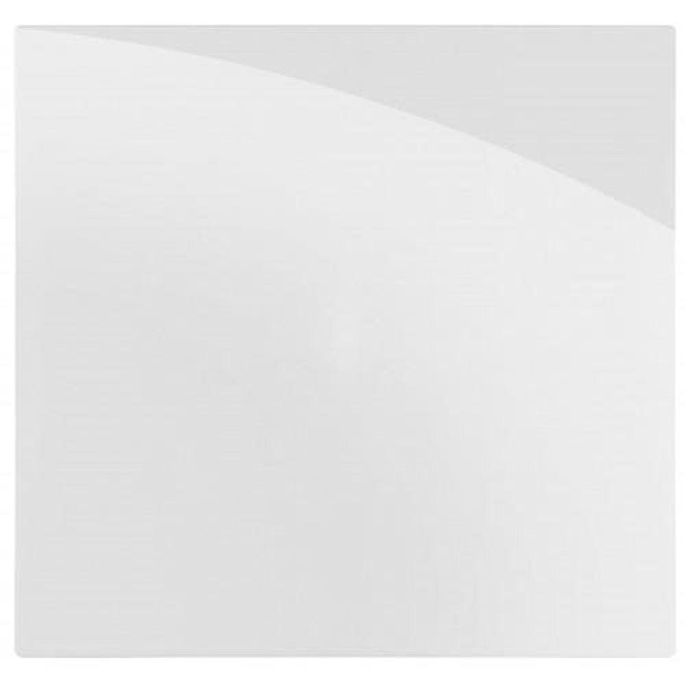 Placa Cega Com Suporte 4X4 - Recta Branco Gloss