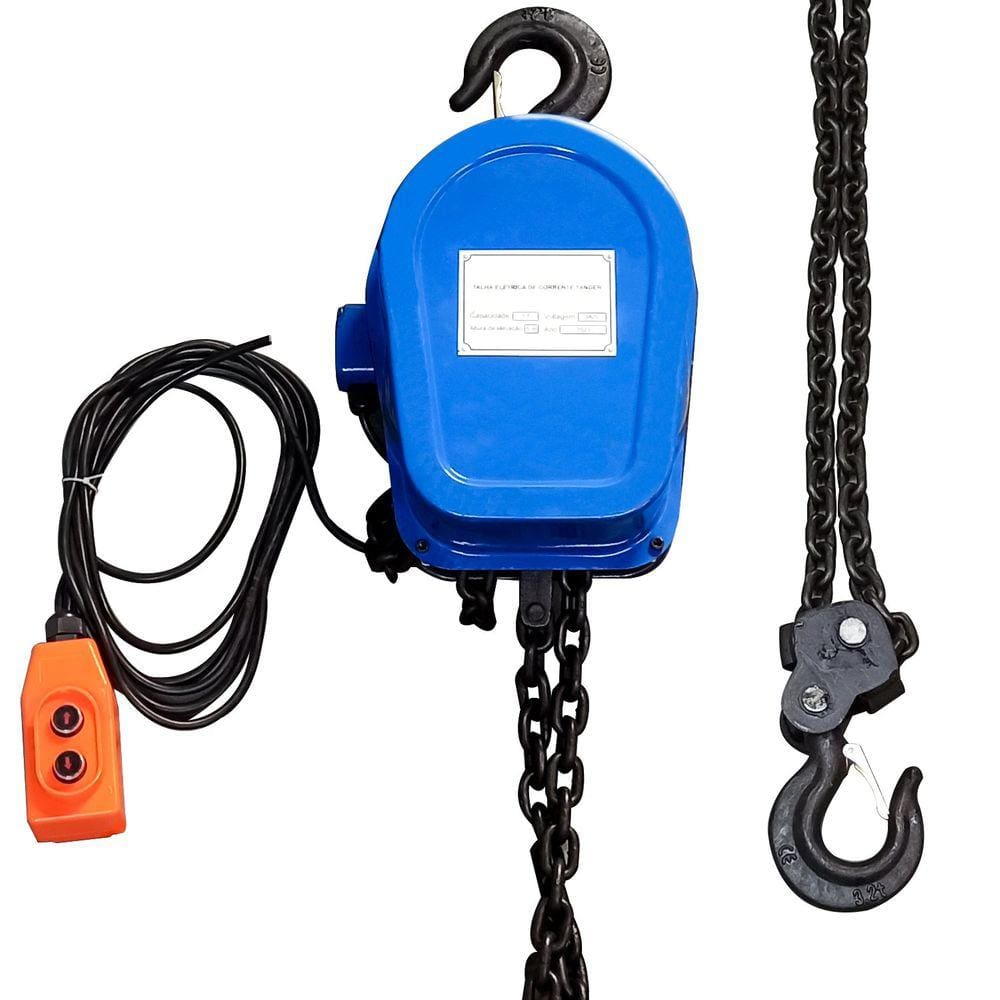 Talha Elétrica de Corrente 2 Ton x 5 Metros - Trifásico 380v
