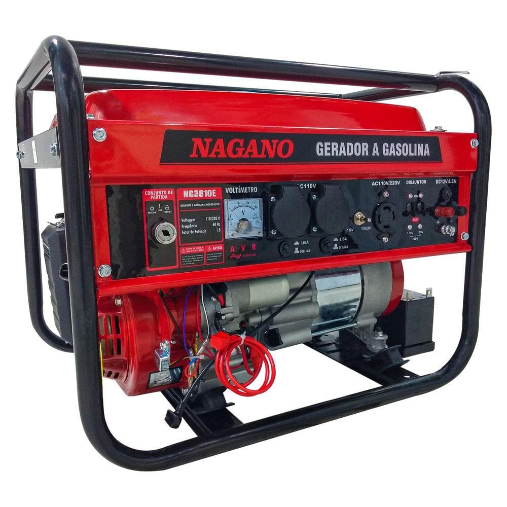 Gerador de Energia a Gasolina 3,6Kva Monofásico Partida Elétrica Motor 7hp