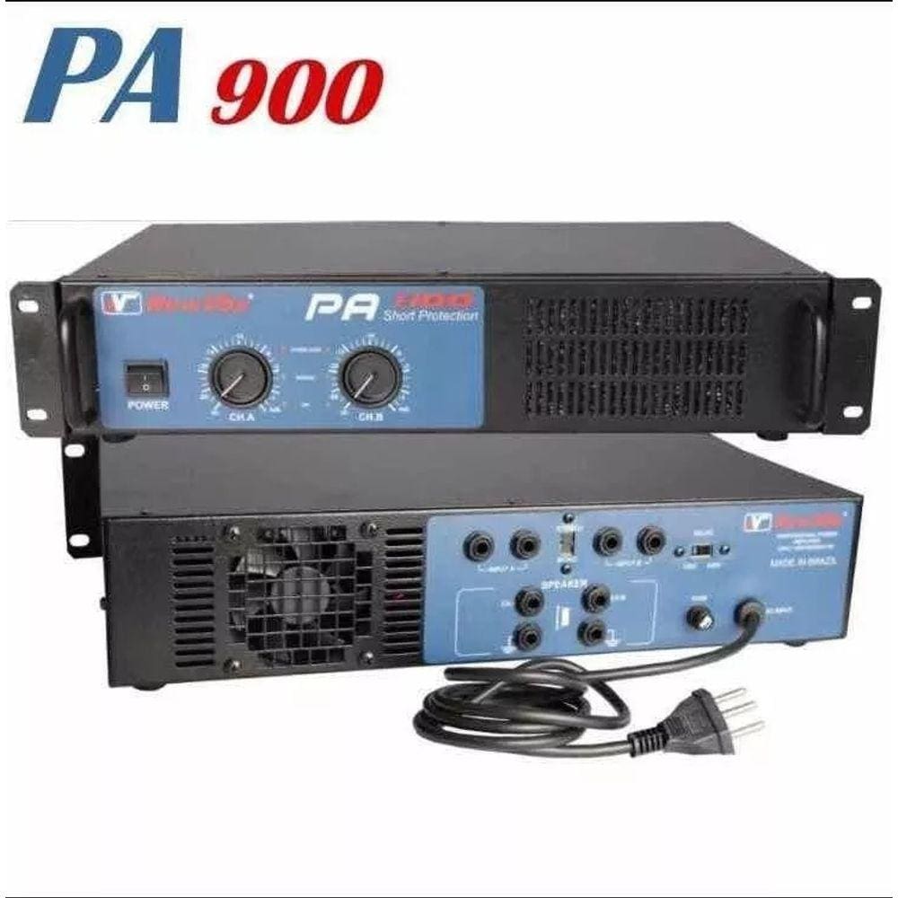 Amplificador Potência NewVox Pa 900 - 450w Rms
