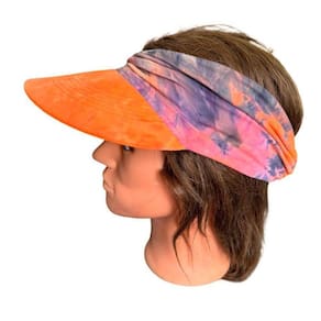 Chapeu Viseira Proteção Solar Colorida Modelo Turbante-5Un