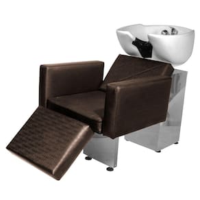 Lavatório Salão de Beleza Evidence Ap Base Inox Marrom