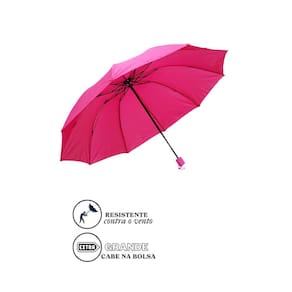 Guarda Chuva Reforçado Facinato Contra Vento T3053 Pink