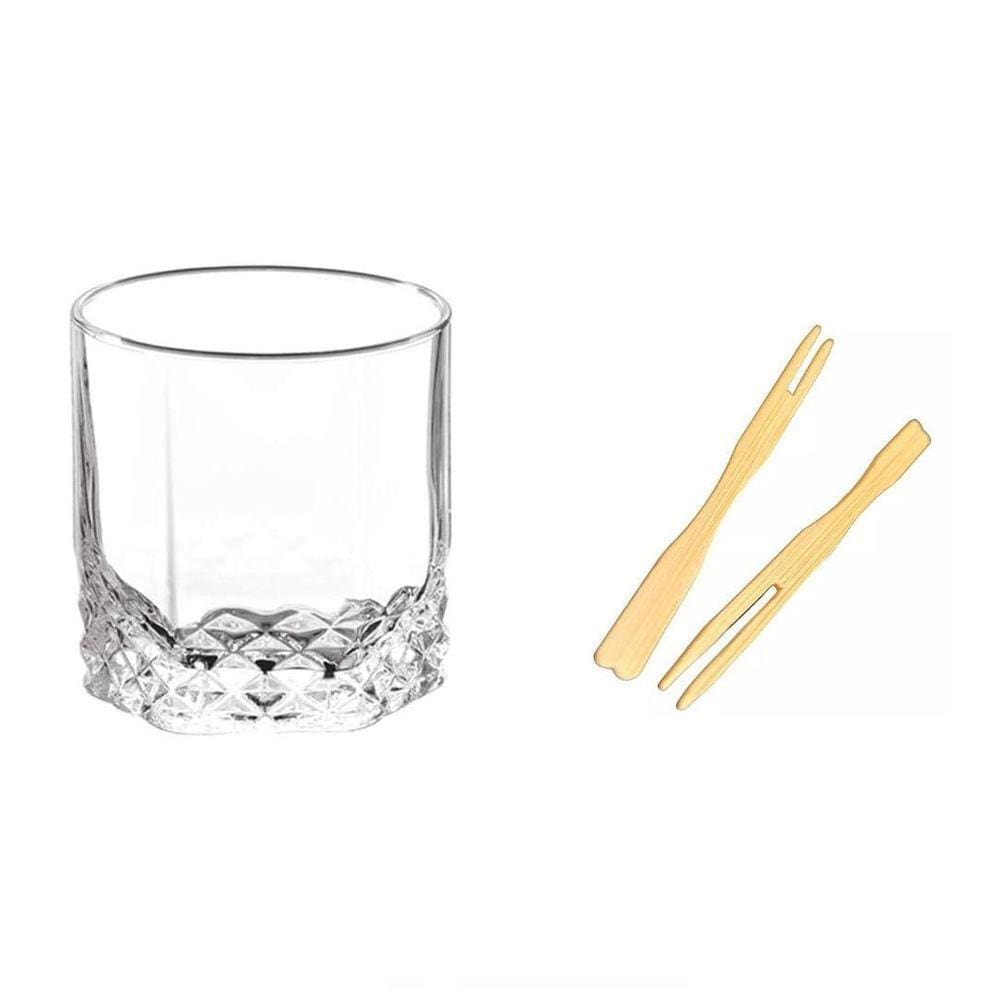 Kit 6 Seis Copos Whisky 310 Ml Estrelado E 100 Garfinhos
