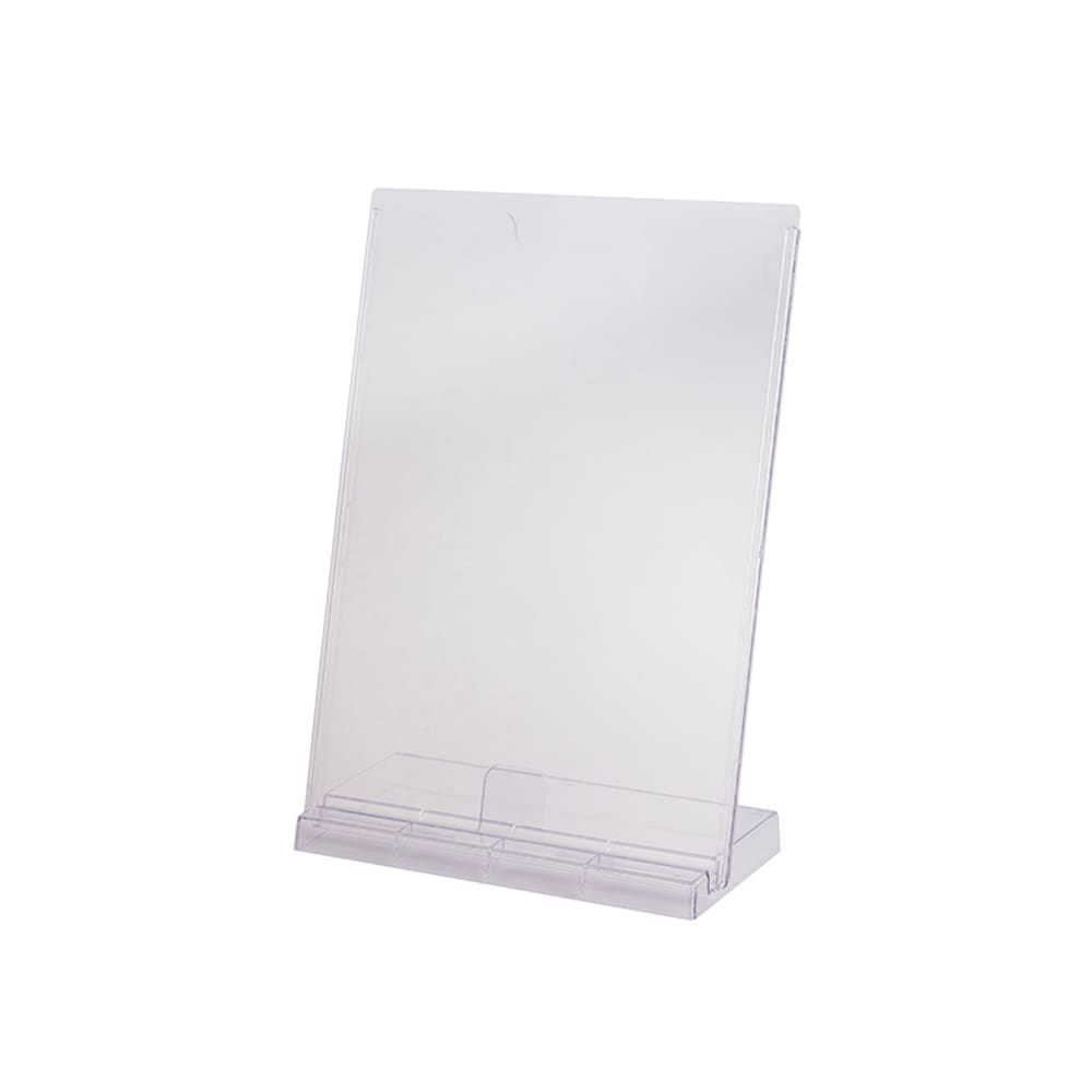 Display Expositor de Folheto Informativo Office com Base 32x24cm A4 Vertical Horizontal Cristal