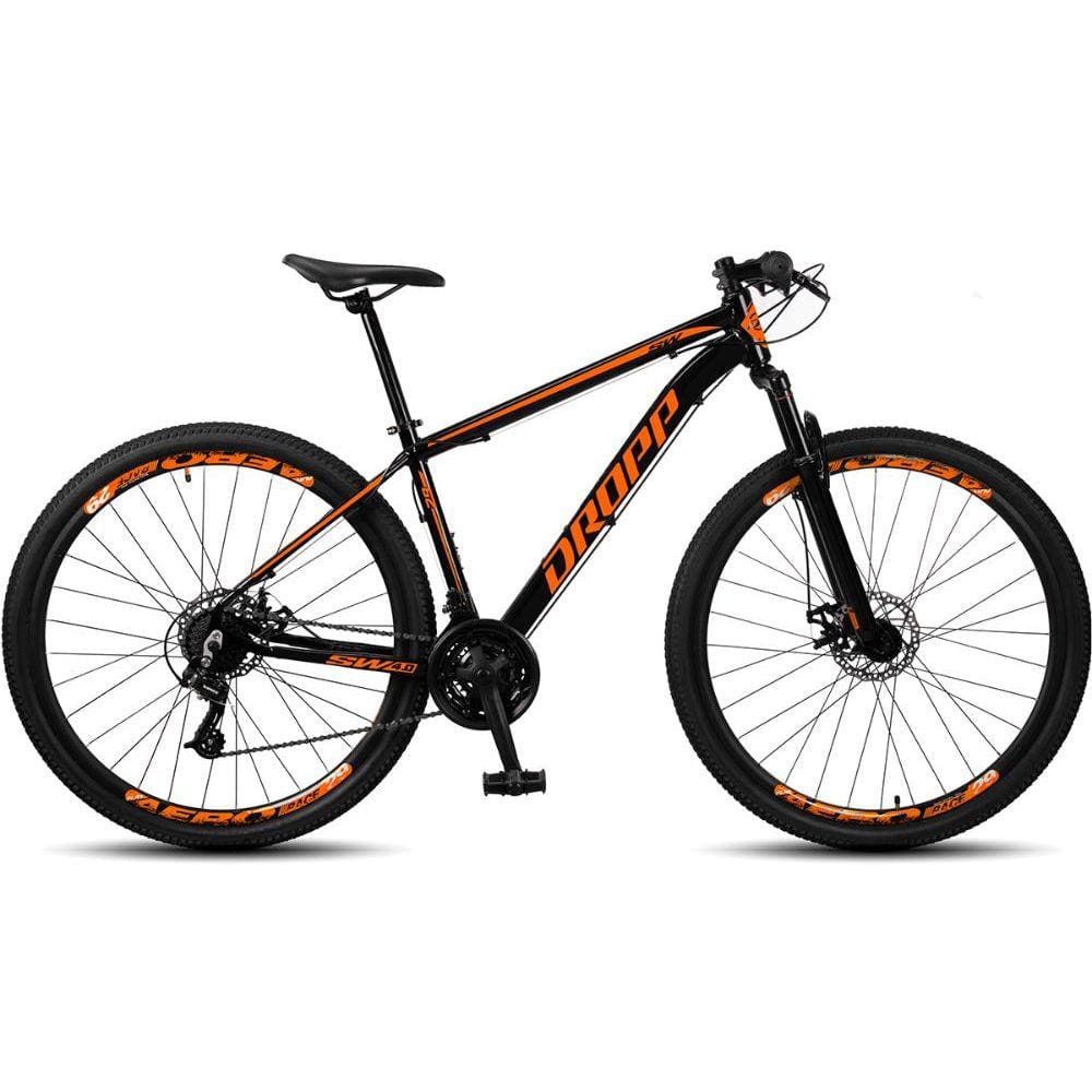 Bicicleta Aro 29 Dropp SW 24 Vel Câmbio Shimano Quadro Alumínio MTB