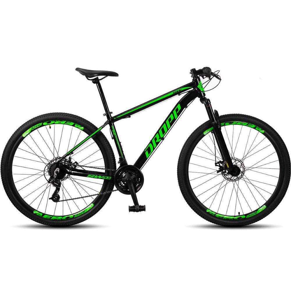 Bicicleta Dropp Sw Aro 29 Susp. Dianteira 24 Marchas - Preto/verde