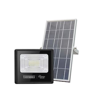 Refletor Solar Led Tr Sun Taschibra 25W Preto 6500K C/ Controle Remoto