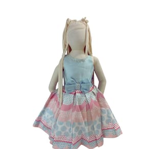 Vestido Festa Infantil Petit Cherie Azul Luxo tam 2