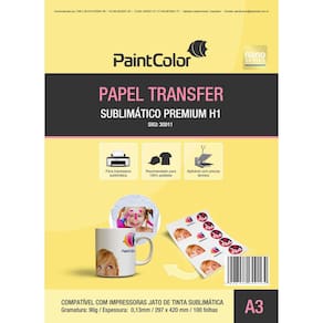 Papel Sublimático A3 Resinado Premium H1 - 100 Folhas
