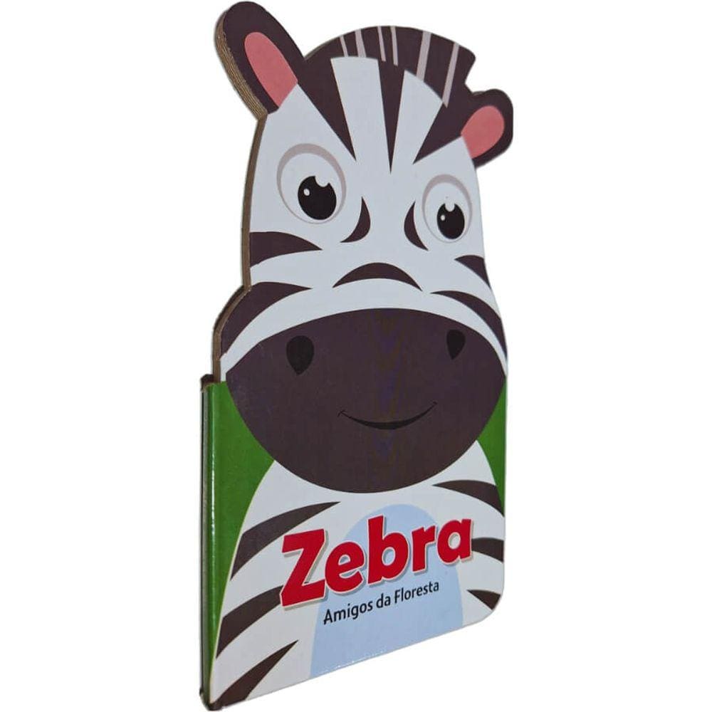 Livro Físico Infantil Cartonado Amigos da Floresta: Zebra