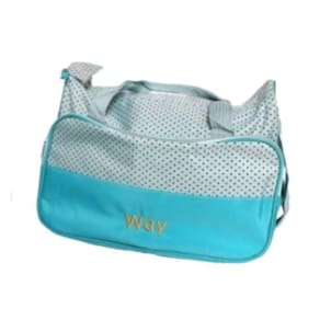 Bolsa Maternidade Kit 5 Peças Conjunto Enxoval Bebê Azul