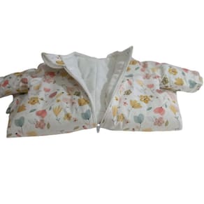Saco De Dormir Inverno Bebê Manga Longa Dupla Face M