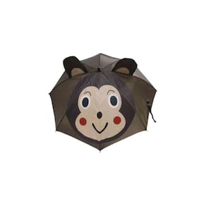 Guarda-Chuva Infantil Bichinhos Automatico Apito Marrom
