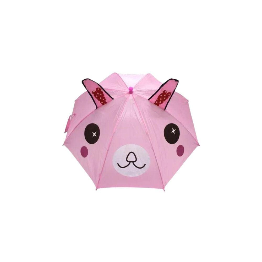 Guarda-Chuva Infantil Bichinhos Automatico Apito Rosa
