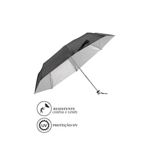 Guarda Chuva Proteção Solar Facinato T3102B Preto