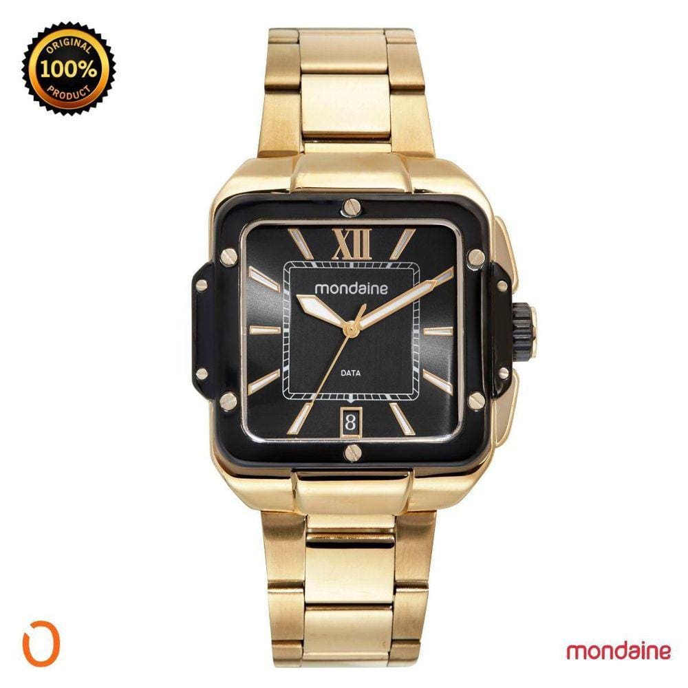 Relógio Mondaine Masculino 32546Gpmvhe1 Dourado C Preta