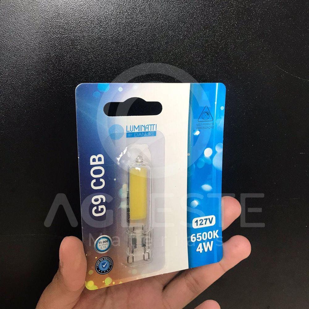 Lâmpada G9 COB LED Branco Frio 4W 6500K 127V - Luminatti