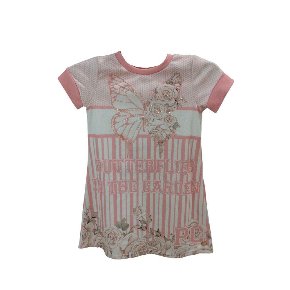 Vestido Infantil Petit Cherie Rosa tam 4