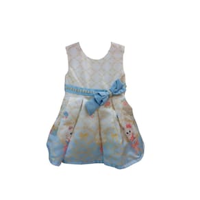 Vestido Festa Infantil Petit Cherie Off Azul Luxo tam G
