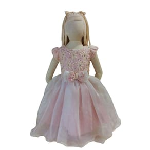 Vestido Festa Infantil Petit Cherie Rosa Luxo tam 2
