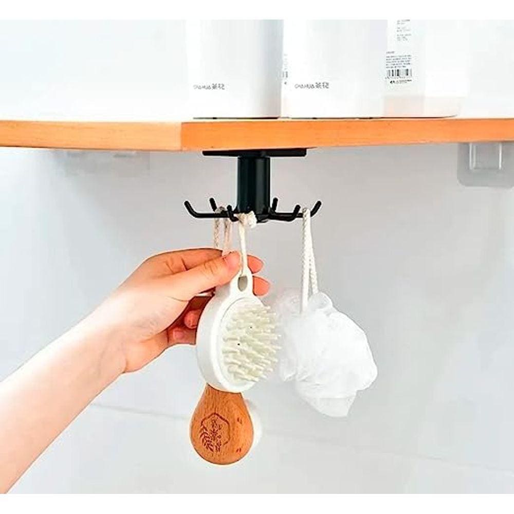 Gancho Rotativo Porta Talher Giratório Suporte Parede