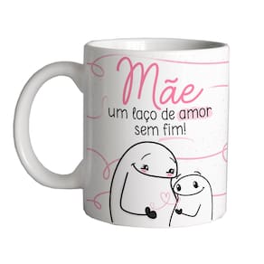 Caneca 325ml Flork Mãe um laço de amor sem fim!