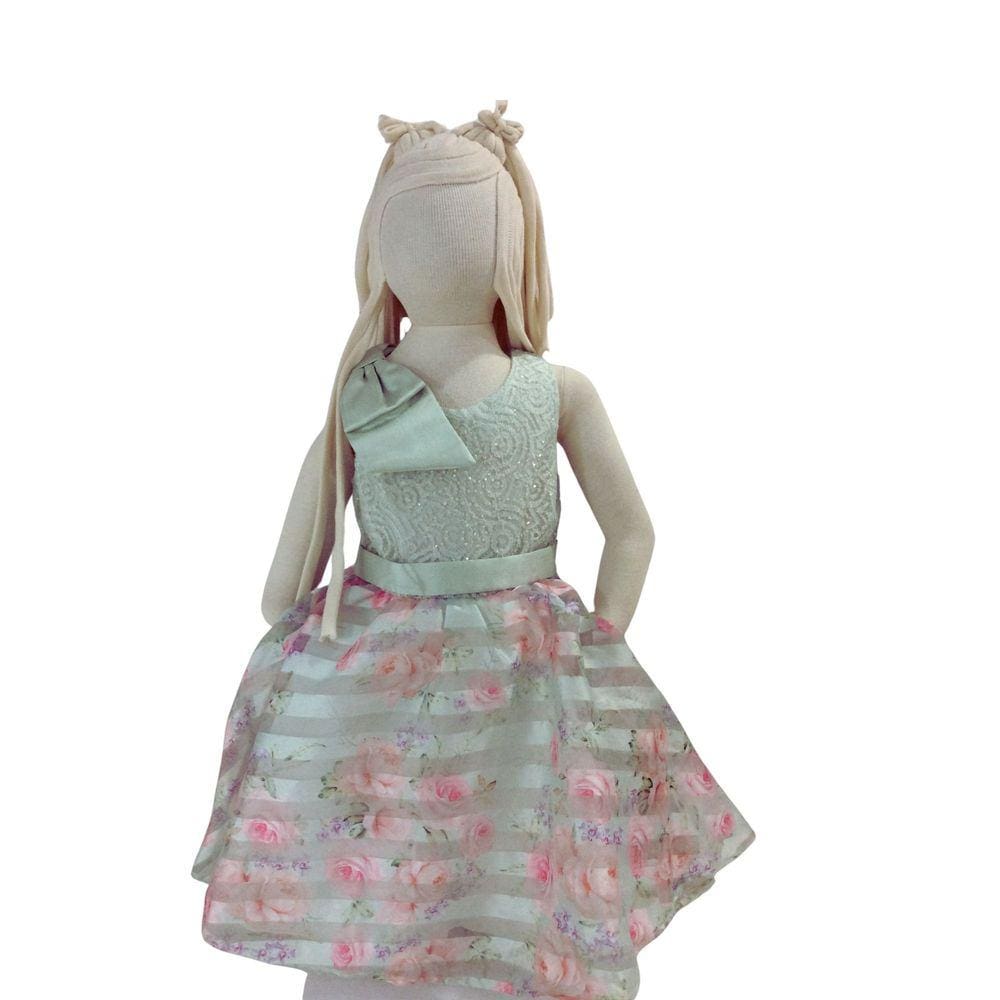 Vestido Festa Infantil Petit Cherie Verde Luxo tam 3