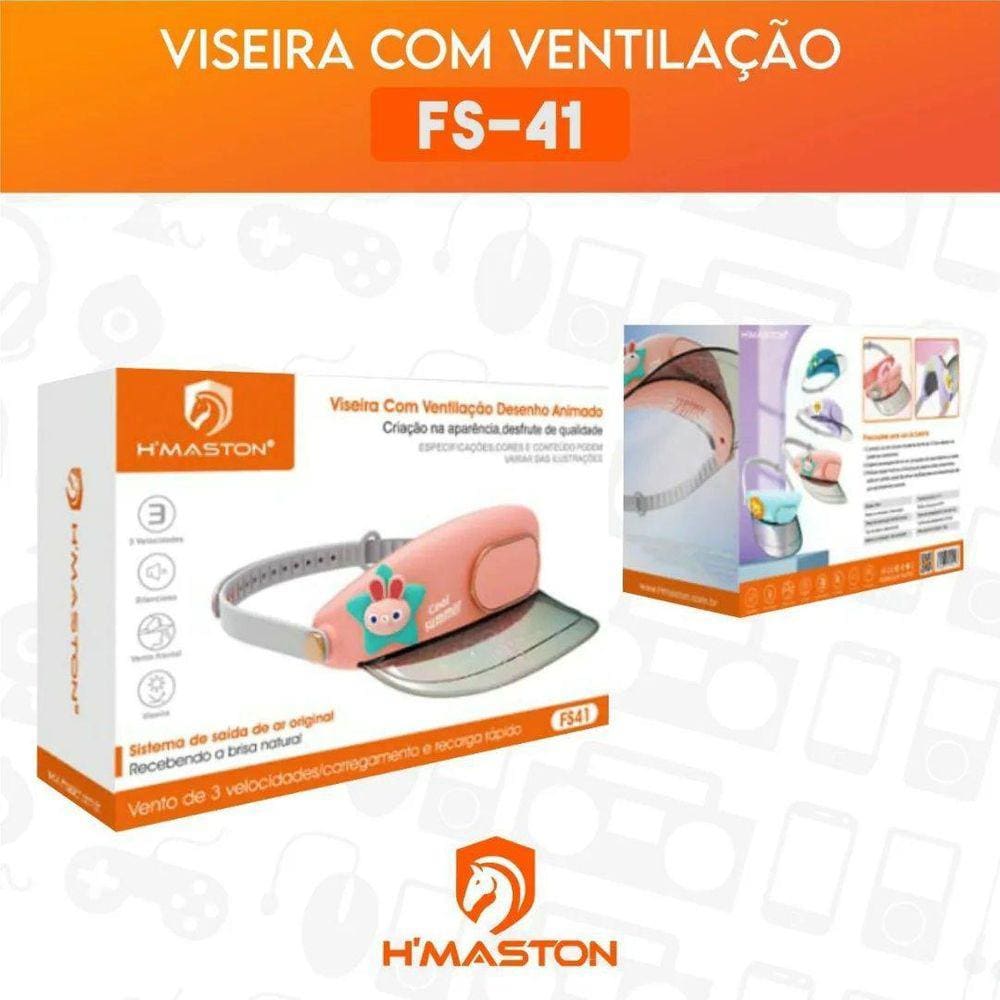 Viseira Infantil Com Ventilação Desenho Animado