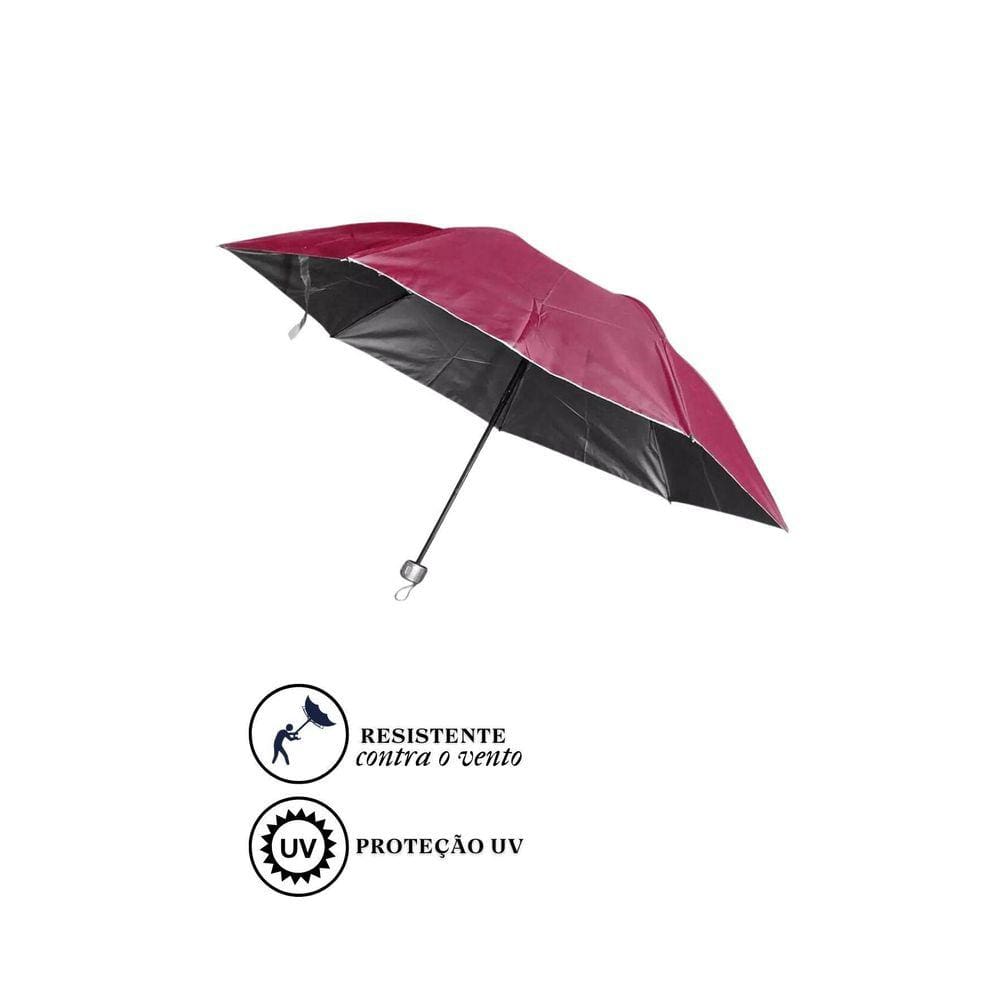 Guarda Chuva Proteção Solar Facinato T3102B Vinho