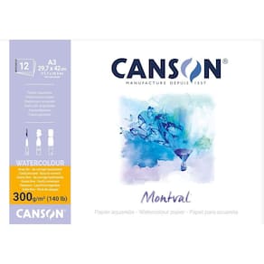 Bloco Aquarela Montval 12 Folhas 300g Canson